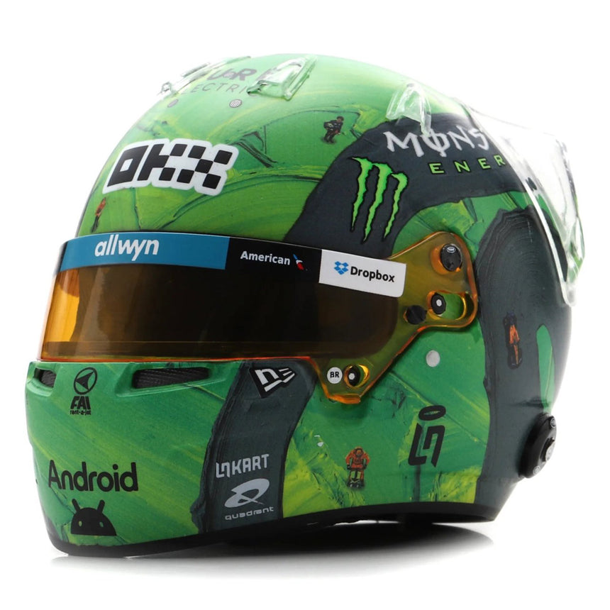 Spark Lando Norris 2025 Las Vegas Formula 1 Grand Prix 1:5 Scale Diecast Model Helmet