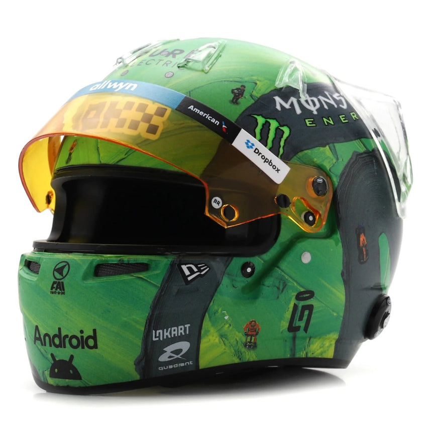 Spark Lando Norris 2025 Las Vegas Formula 1 Grand Prix 1:5 Scale Diecast Model Helmet