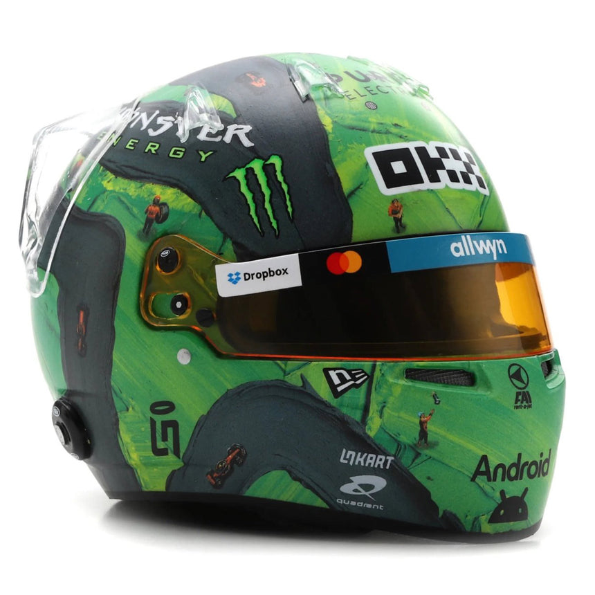 Spark Lando Norris 2025 Las Vegas Formula 1 Grand Prix 1:5 Scale Diecast Model Helmet