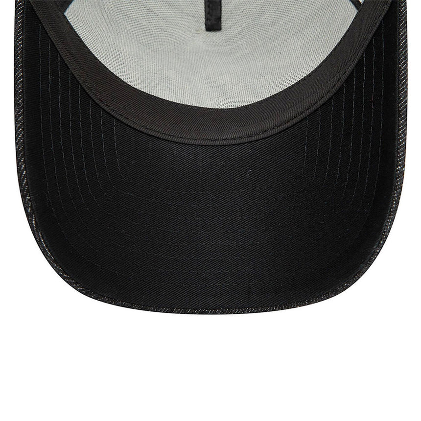 Valentino Rossi VR46 Moto GP New Era Black Denim Trucker Cap