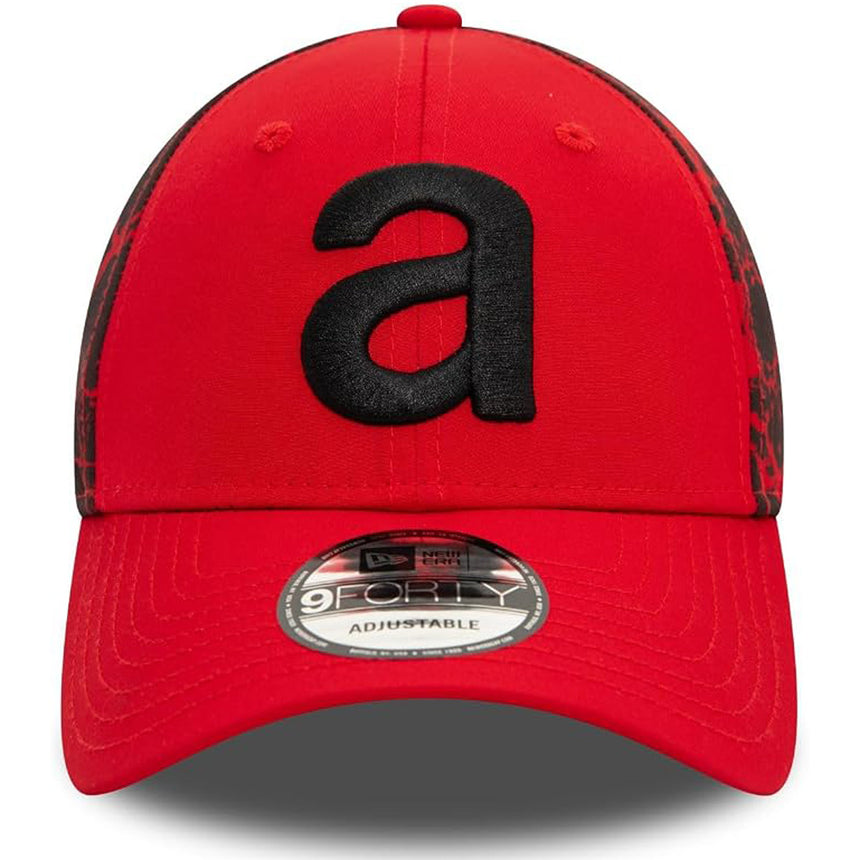 New Era 9Forty Strapback Aprilia Crinkle Print Red Official Baseball Cap