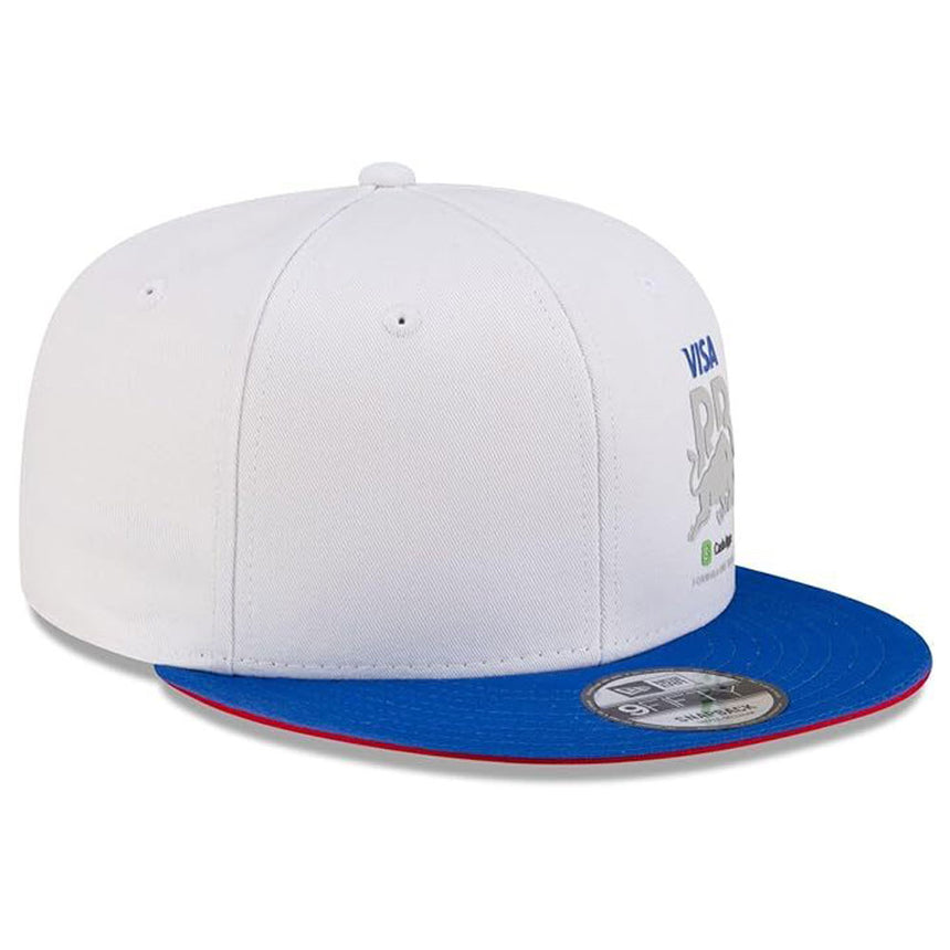Visa Cash App Racing Bulls F1 Team White Snapback Flat Brim Baseball Cap