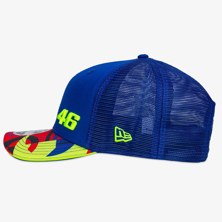 Valentino Rossi VR46 Moto GP Blue Fanwear Trucker Adjustable Size Baseball Cap