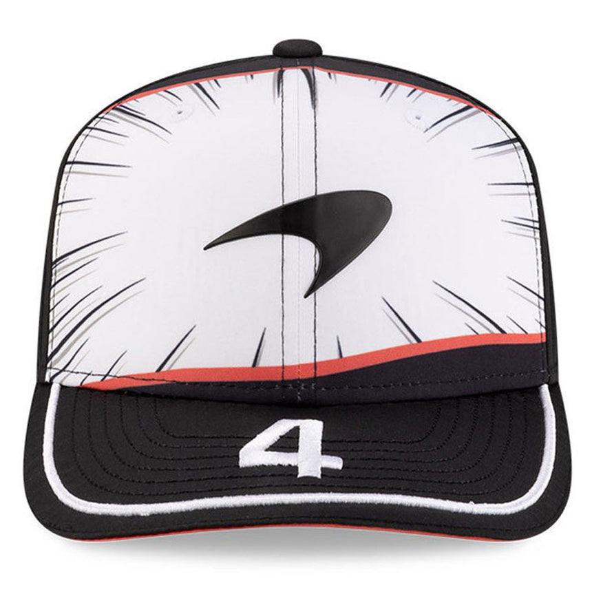 McLaren F1 Team Lando Norris #4 Black/White Special Edition Japan 9Seven Cap