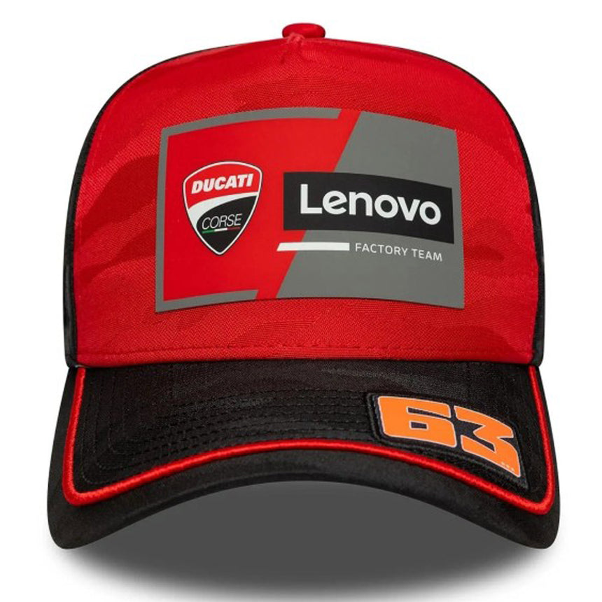 Ducati Lenovo Francesco Bagnaia #63 New Era 9Forty Official Baseball Cap