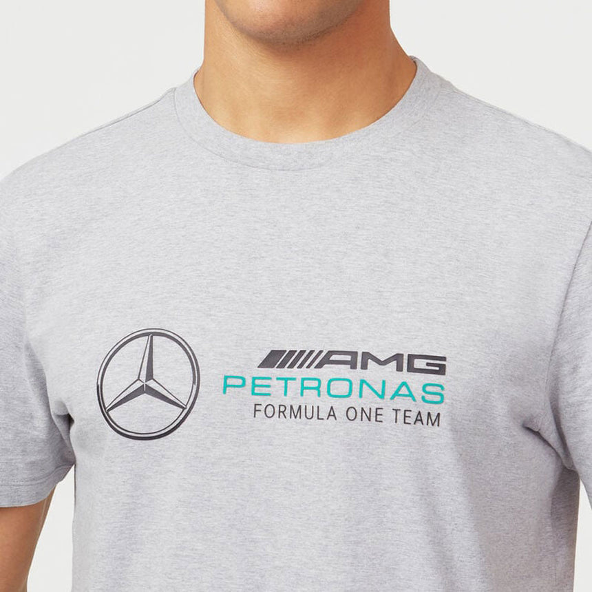 Mercedes AMG Petronas F1 Team FW Large Logo Tee Grey