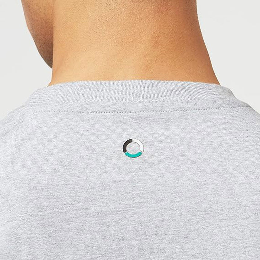 Mercedes AMG Petronas Official F1 Small Logo Marl Grey Tee Shirt