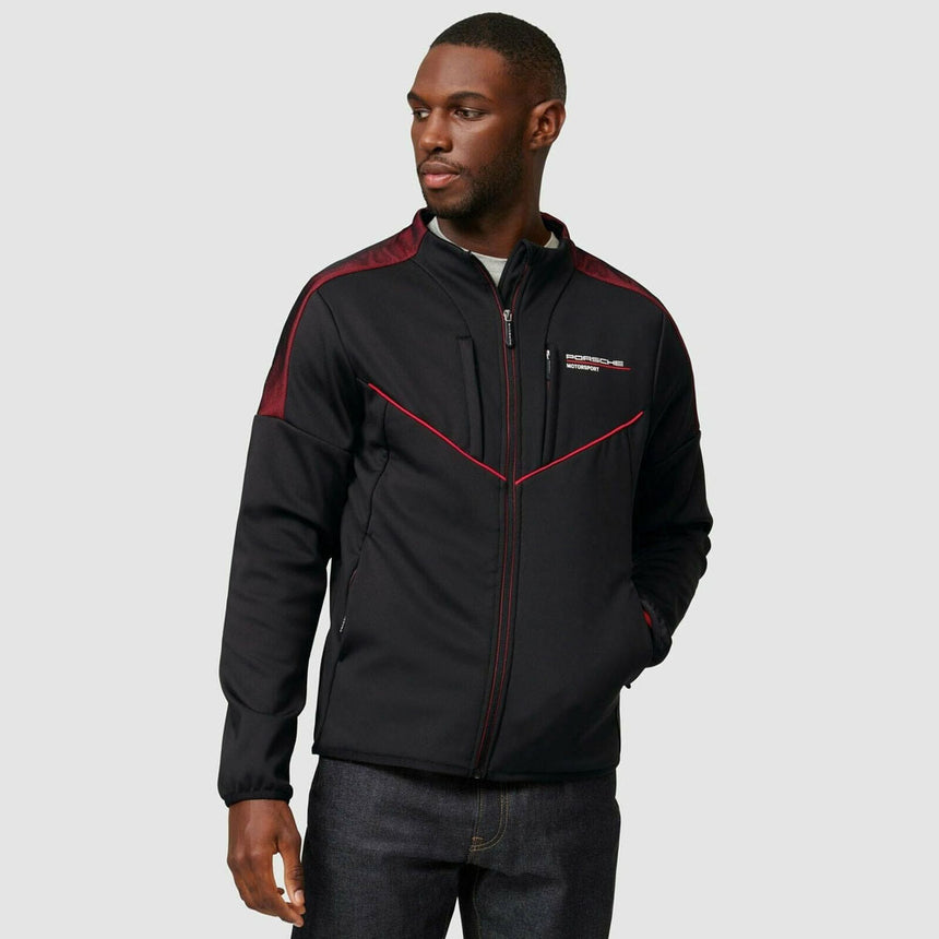 Porsche Motorsport Black Fanwear Softshell Jacket