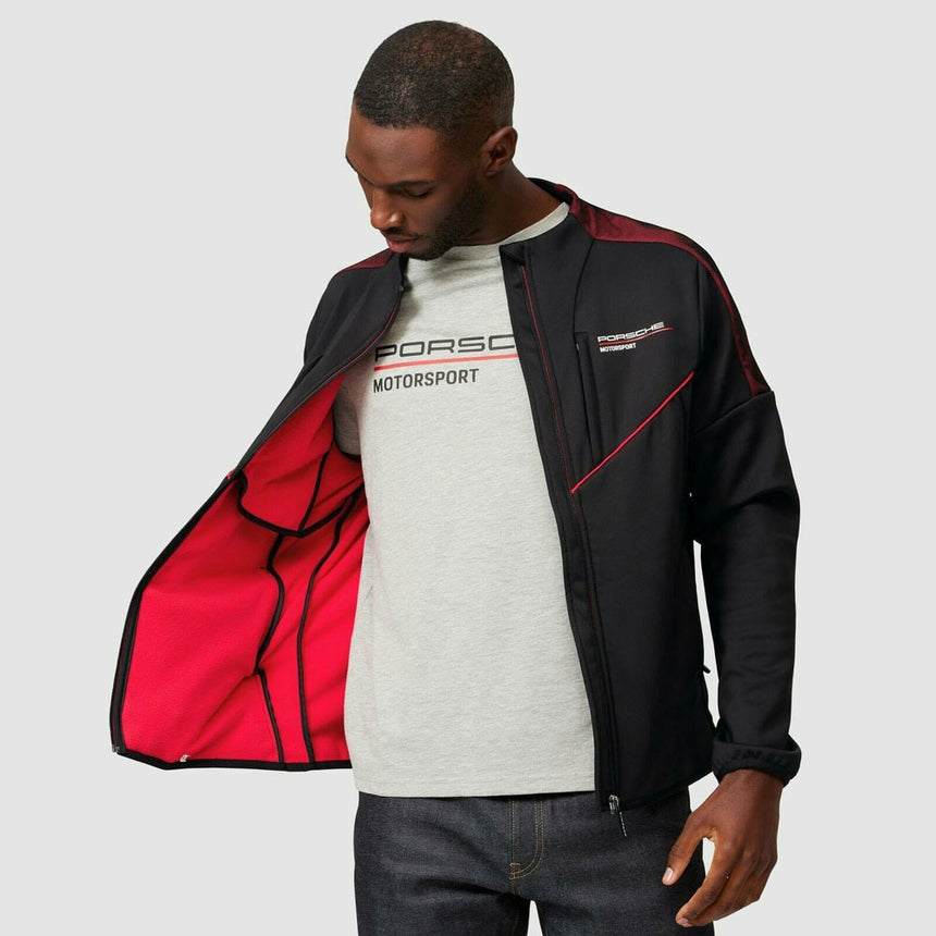Porsche Motorsport Black Fanwear Softshell Jacket