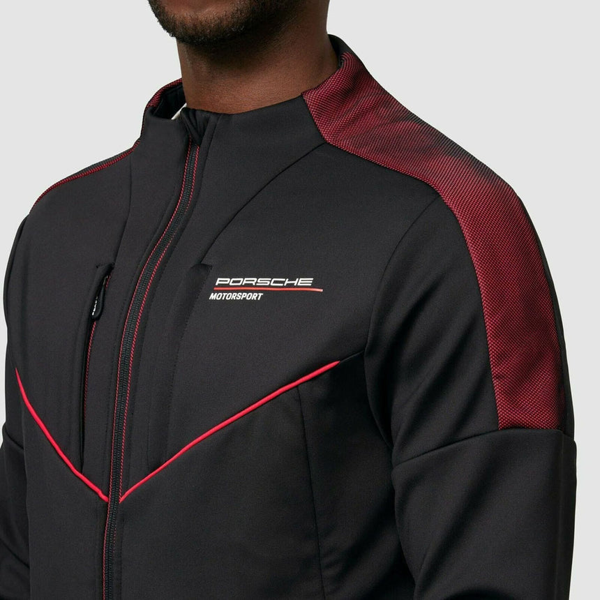 Porsche Motorsport Black Fanwear Softshell Jacket