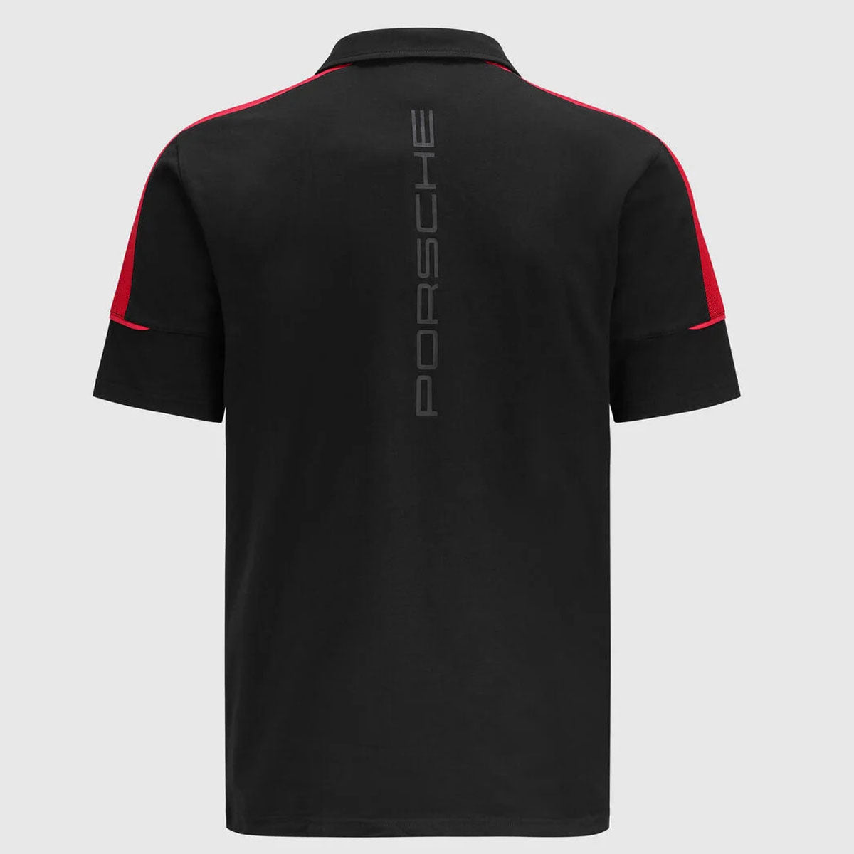 Porsche Motorsport Black Logo Polo Tee Shirt
