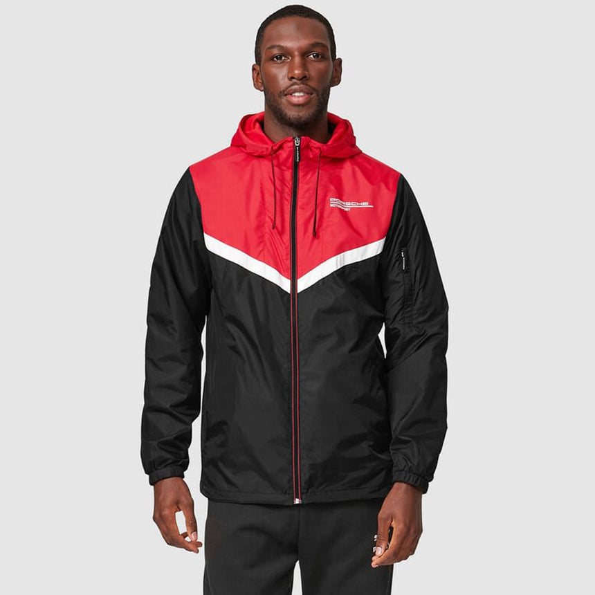 Porsche Motorsport Chevron Insert Black/Red Windbreaker Jacket