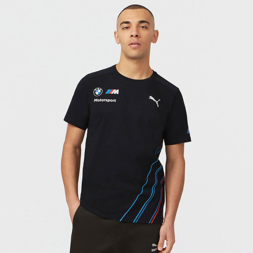 BMW Motorsport Puma Men's T‑Shirt Charcoal Grey Official Team Tee Shirt