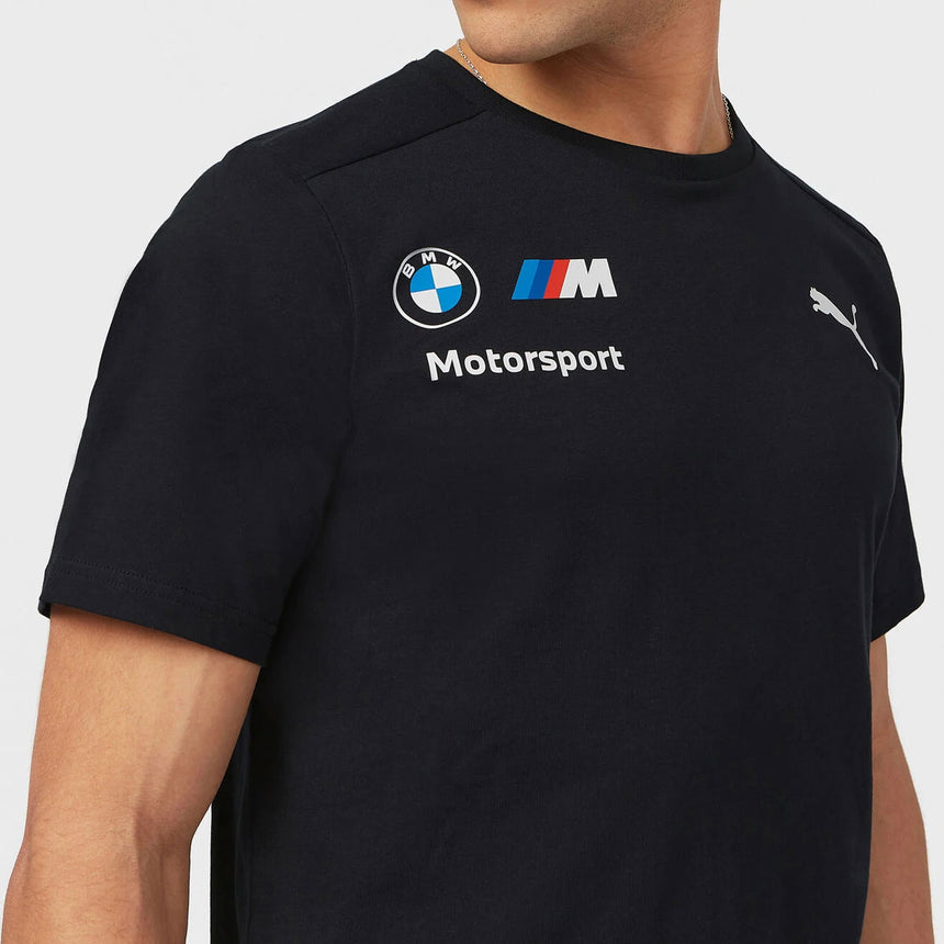 BMW Motorsport Puma Men's T‑Shirt Charcoal Grey Official Team Tee Shirt