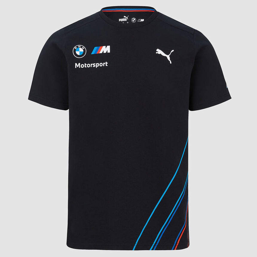 BMW Motorsport Puma Men's T‑Shirt Charcoal Grey Official Team Tee Shirt