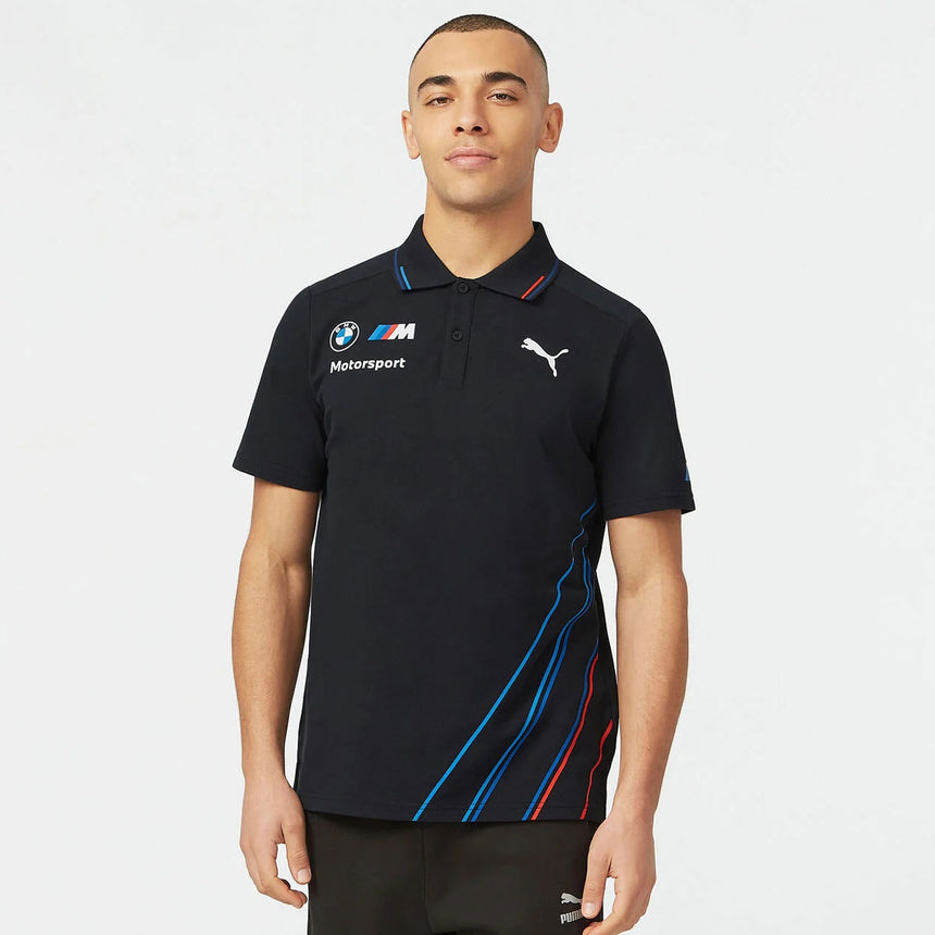 BMW Motorsport Puma Polo Shirt Charcoal Grey Men