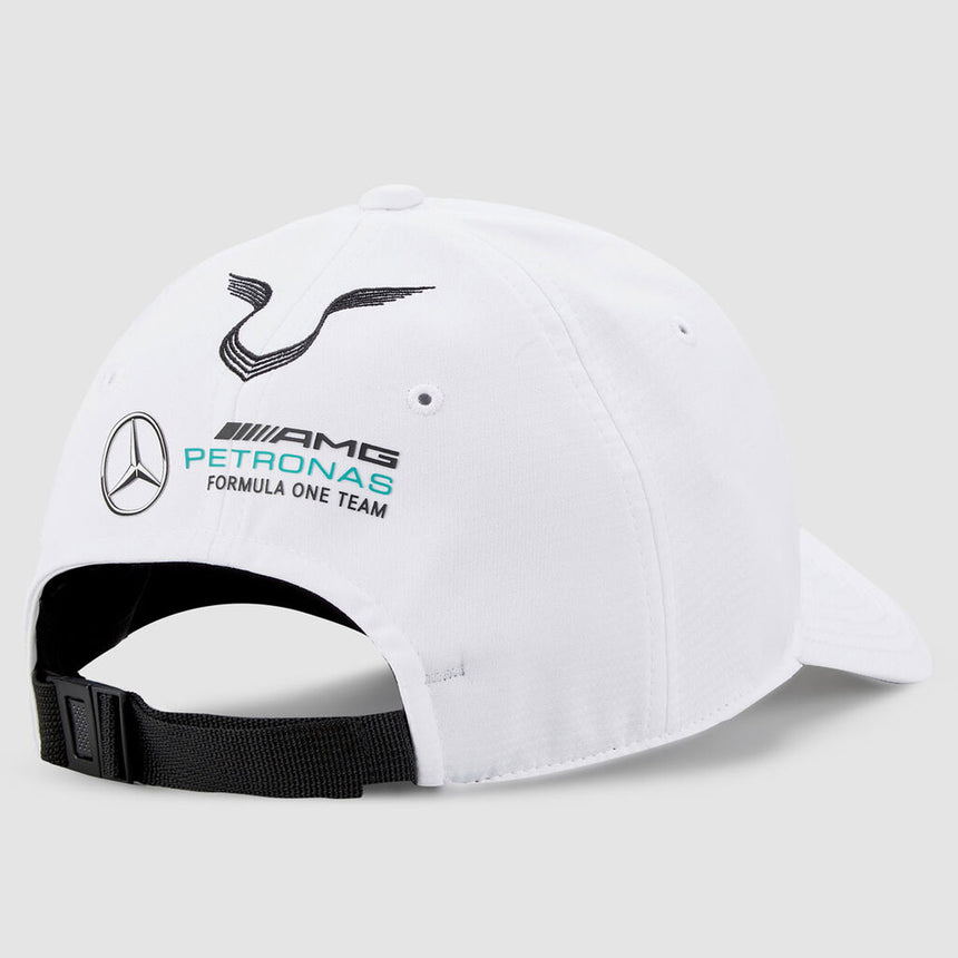 Mercedes Lewis Hamilton White Driver Baseball Cap