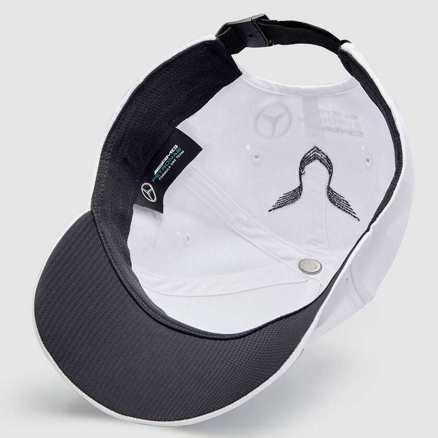 Mercedes Lewis Hamilton White Driver Baseball Cap