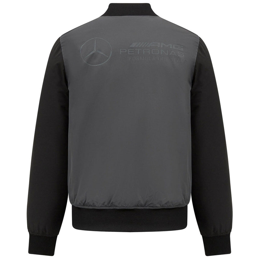 Mercedes AMG Petronas F1 Team Fan Wear Bomber Jacket Grey/Black