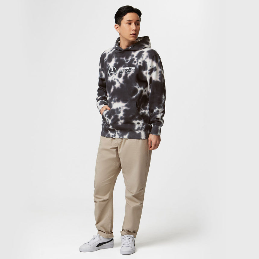 Mercedes AMG Petronas F1 Team Fan Wear Tie Dye Hoodie