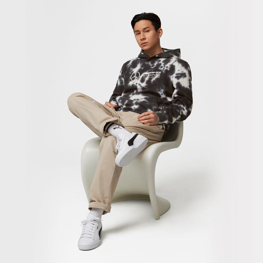 Mercedes AMG Petronas F1 Team Fan Wear Tie Dye Hoodie