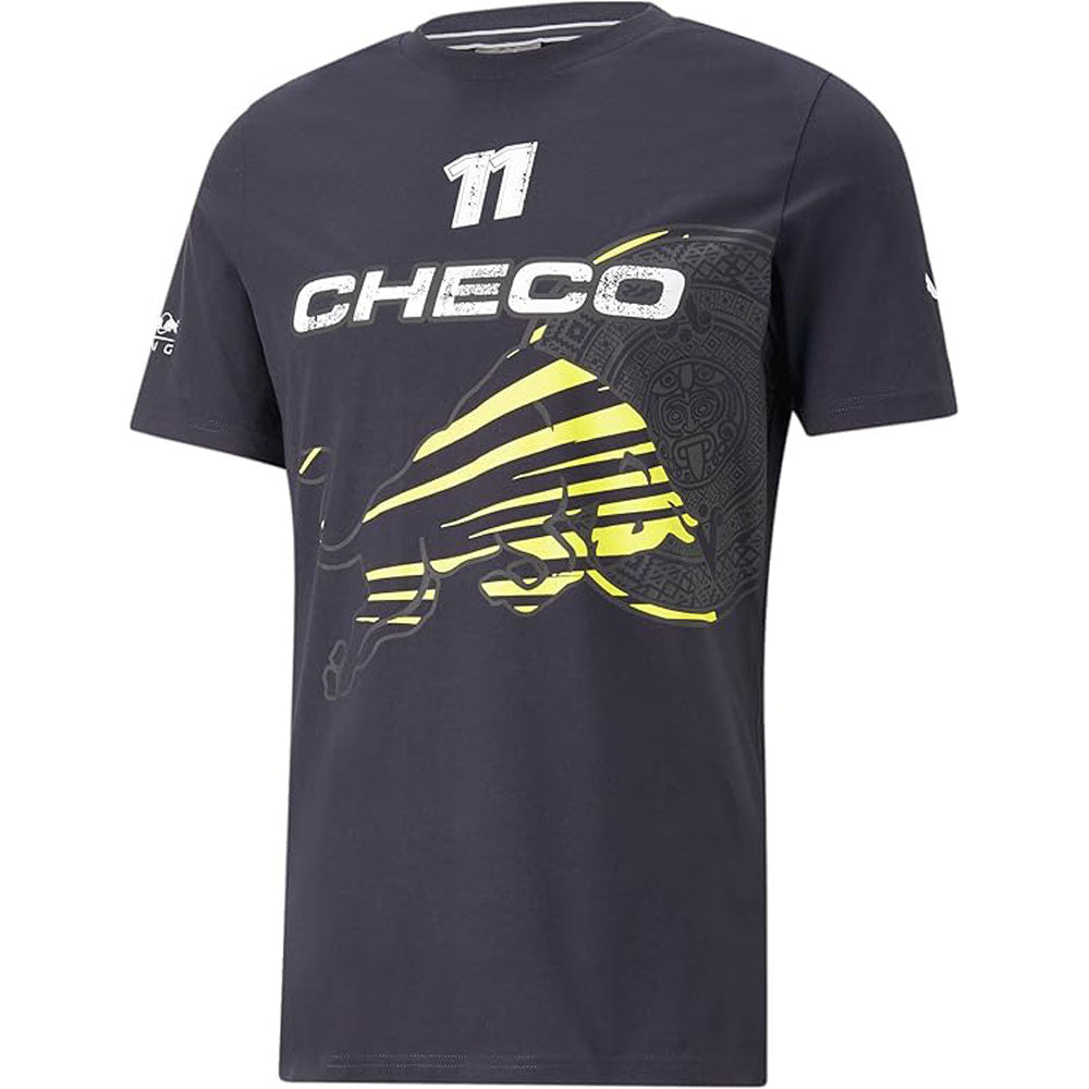 Red Bull Racing Checo 11 Sergio Perez Logo Tee | Night Sky/Yellow