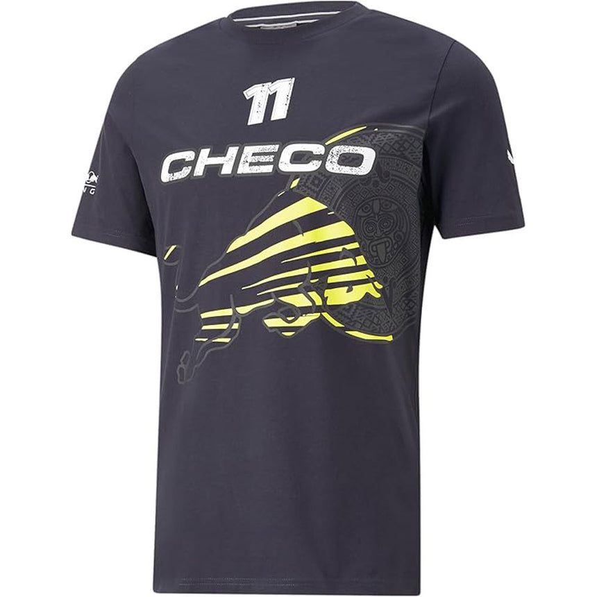 Red Bull Racing Checo 11 Sergio Perez Logo Tee | Night Sky/Yellow
