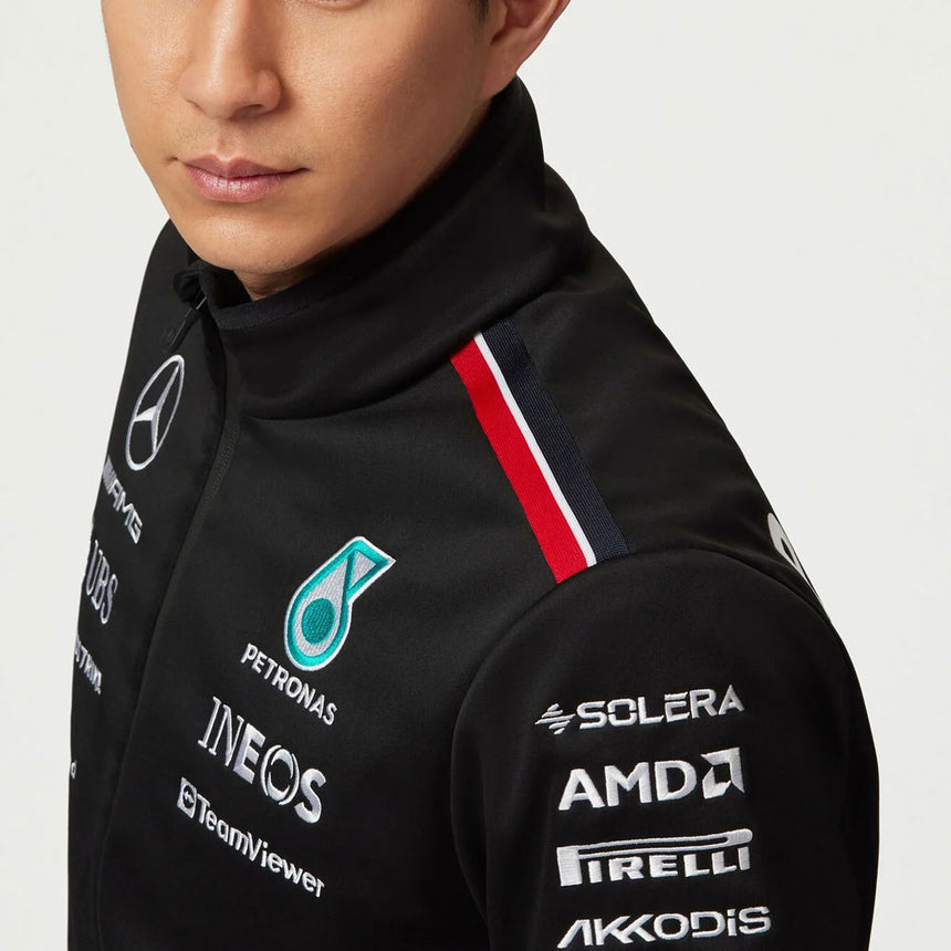 Mercedes AMG Petronas F1 Team Softshell Jacket | Black