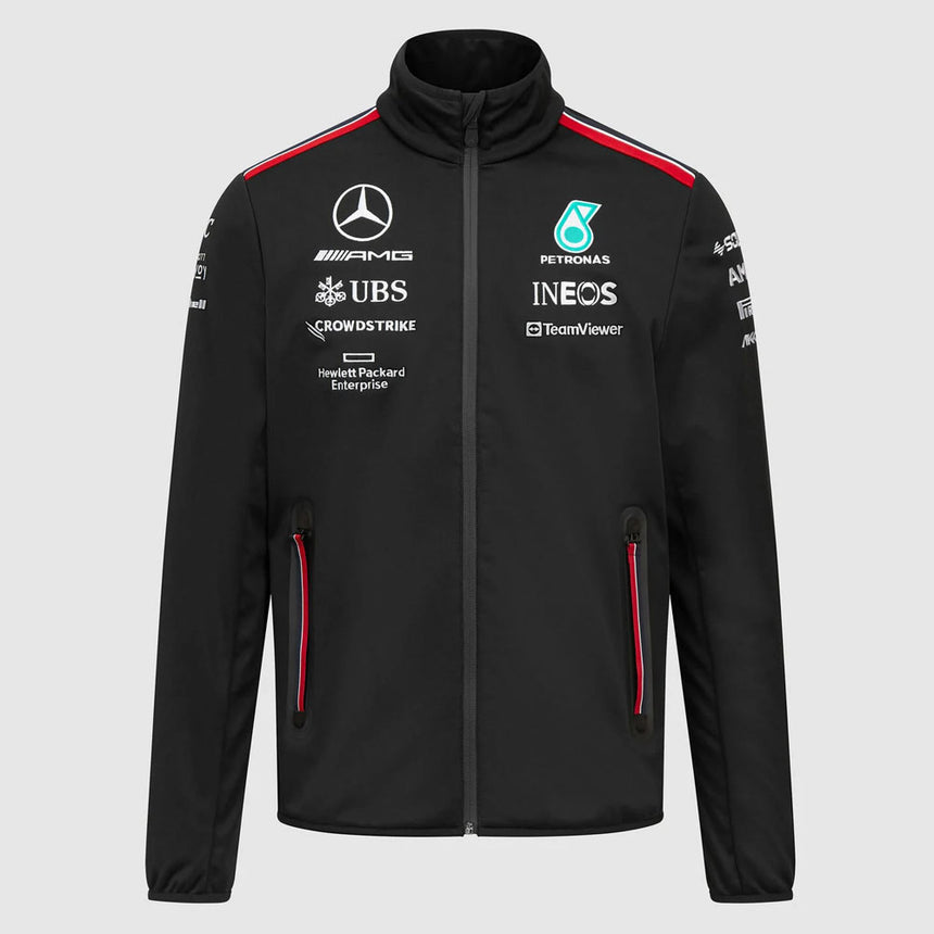 Mercedes AMG Petronas F1 Team Softshell Jacket | Black