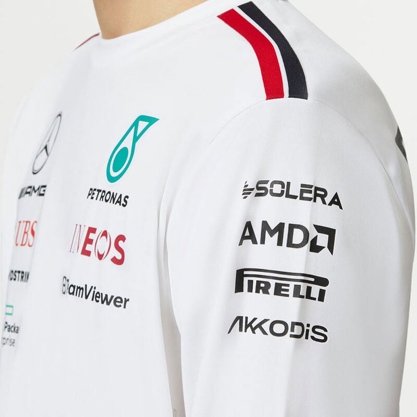 Mercedes AMG Petronas F1 Team Long Sleeve Driver Tee | White