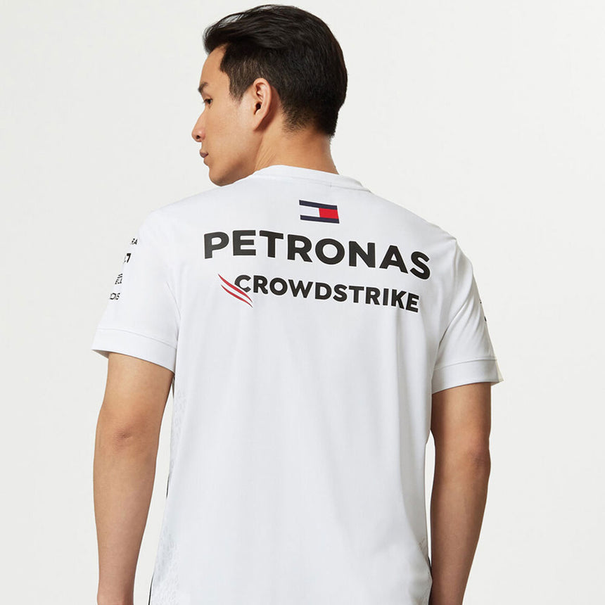 Mercedes AMG Petronas F1 Mens White Driver T-Shirt