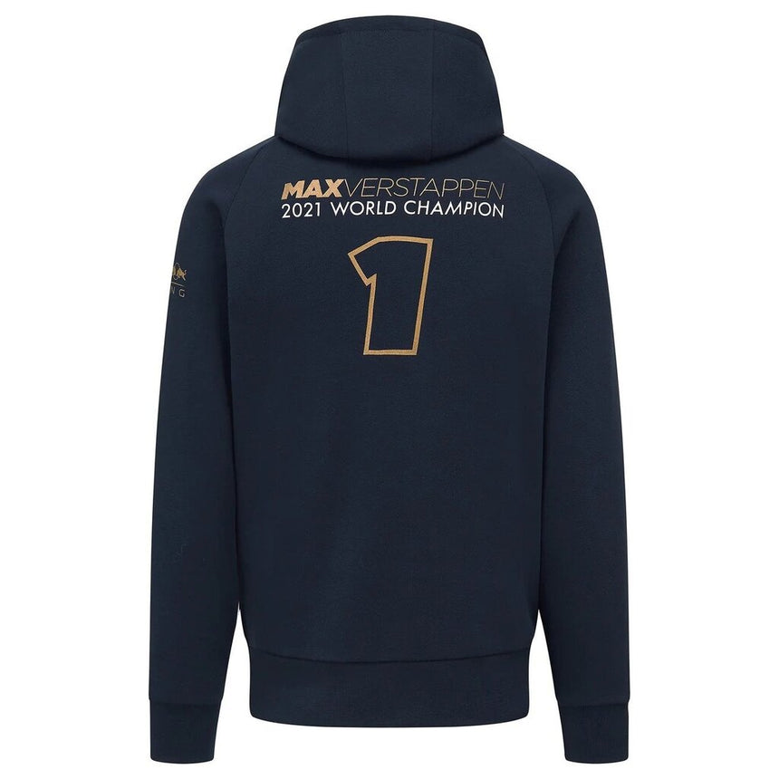 Oracle Red Bull Racing F1 Team Max Verstappen Navy Blue Tribute Hoodie
