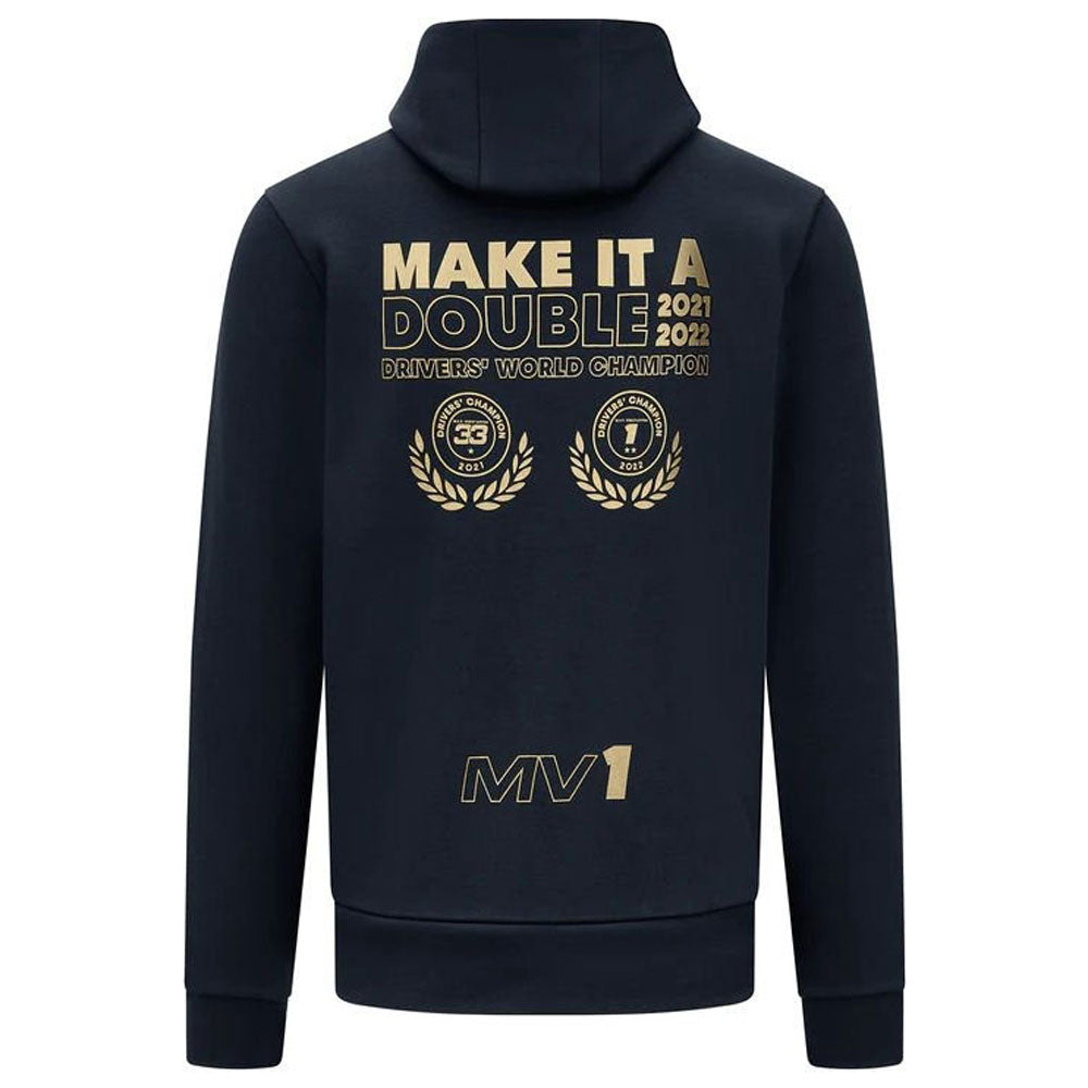 Oracle Red Bull Racing F1 Team Fan Wear 2022 Max Verstappen Champion Hoodie Navy