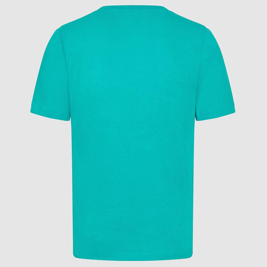 Mercedes AMG Petronas F1 Team FW Mens Large Logo Tee Teal