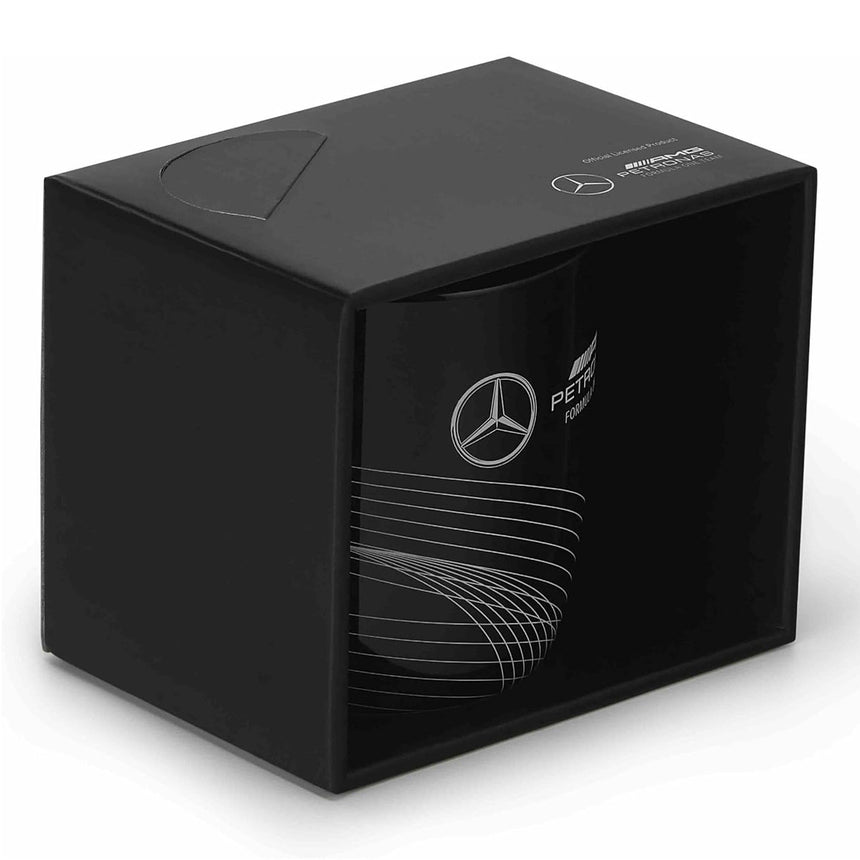 Mercedes AMG Petronas F1 Team Black Coffee Mug