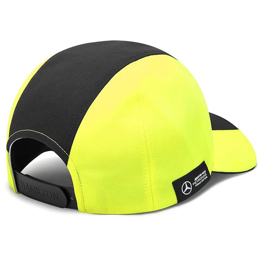 Mercedes AMG Petronas F1 Team FW Lewis Hamilton 44 Cap | Neon Yellow/Black Stripe