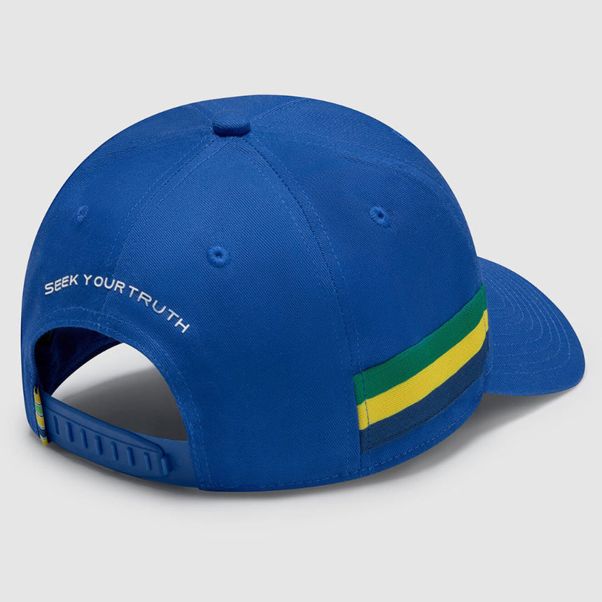 Aytron Senna Striped Royal Blue Adjustable Size Baseball Cap