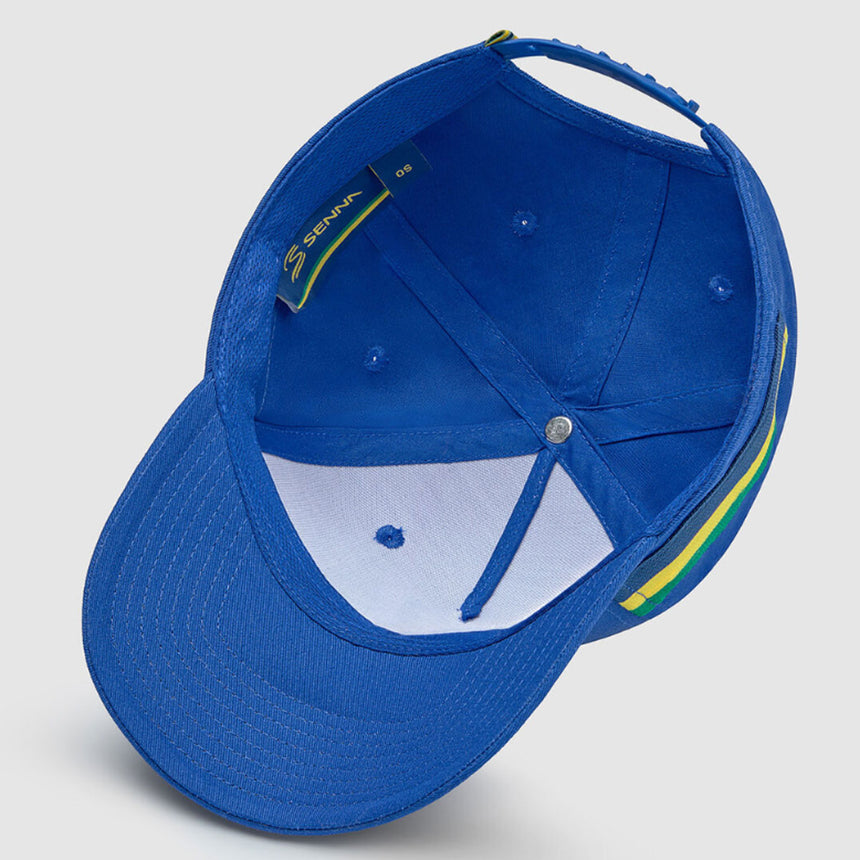 Aytron Senna Striped Royal Blue Adjustable Size Baseball Cap