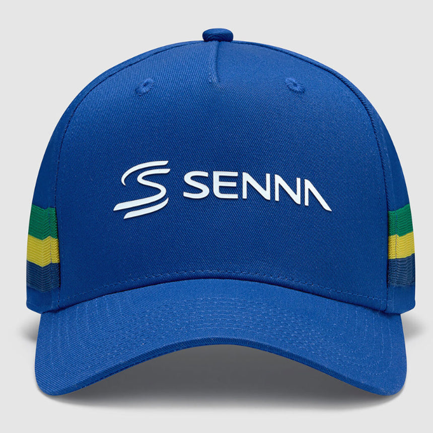 Aytron Senna Striped Royal Blue Adjustable Size Baseball Cap