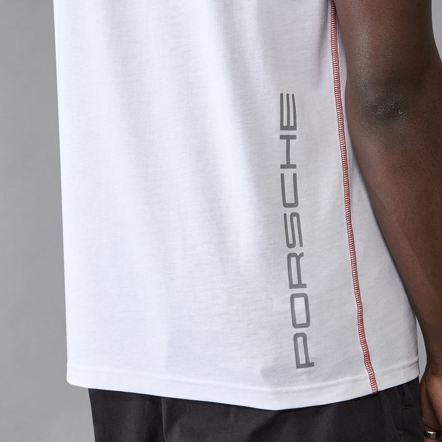 Porsche Motorsport PUMA 2026 Official White Small Logo Travel Tee Shirt