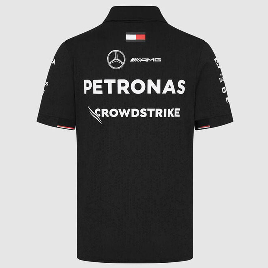 Mercedes AMG Petronas F1 Team Black Pol Tee Shirt
