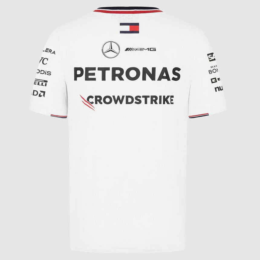 Mercedes AMG Petronas F1 Team 2024 White Driver Tee Shirt