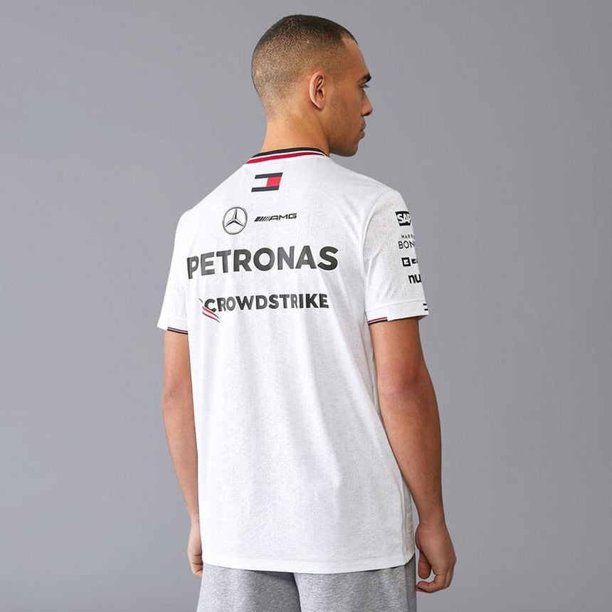 Mercedes AMG Petronas F1 Team 2024 White Driver Tee Shirt
