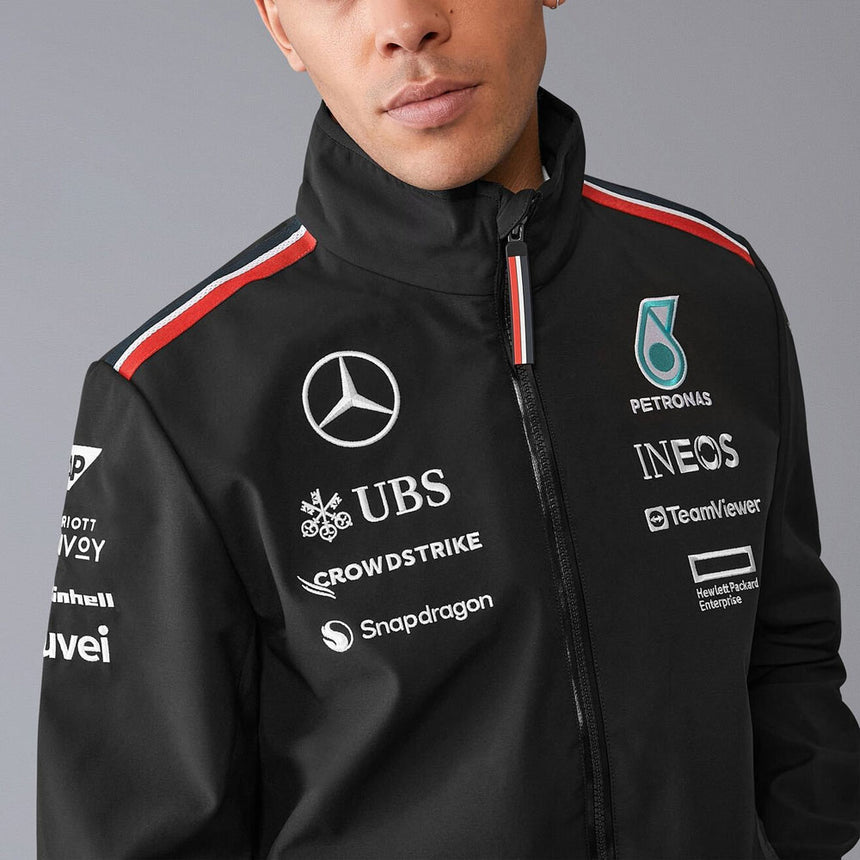 Mercedes AMG Petronas F1 Team Black 2024 Softshell Jacket
