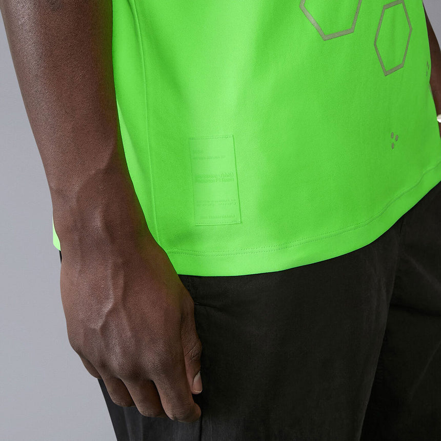 Mercedes AMG Petronas F1 Team Mens Set up T-Shirt | Neon Green