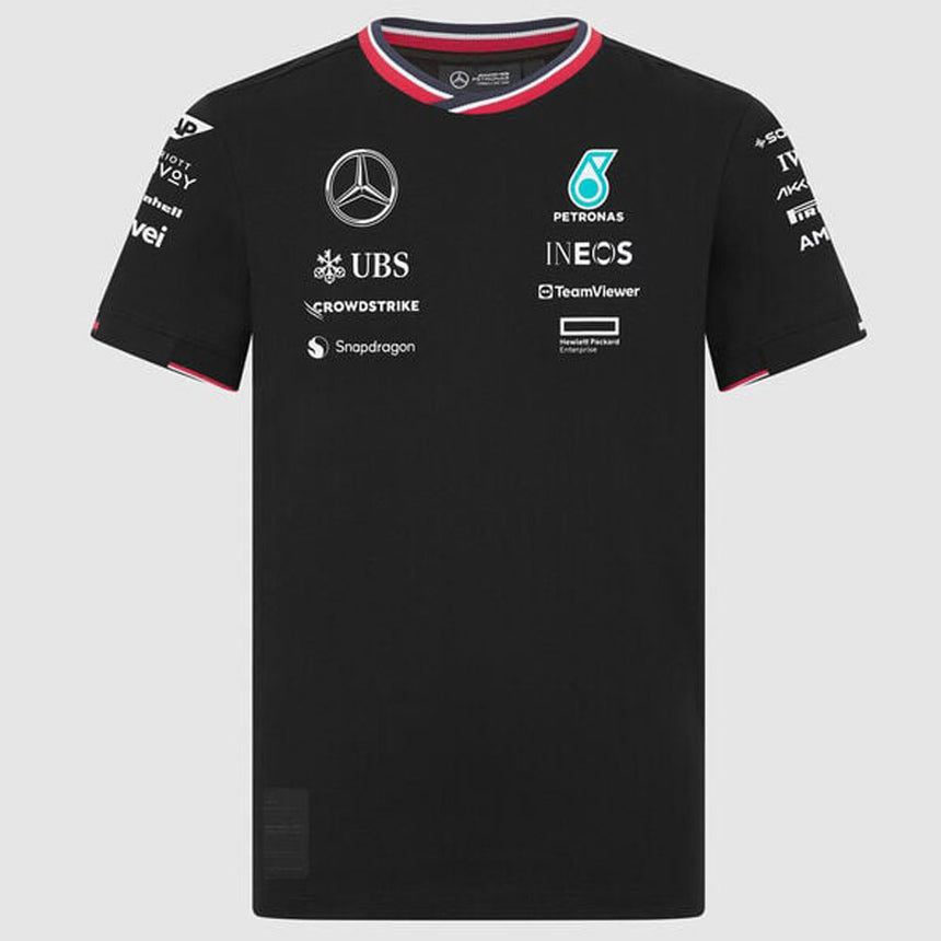 Mercedes AMG Petronas F1 Team Kids Black Driver Tee Shirt