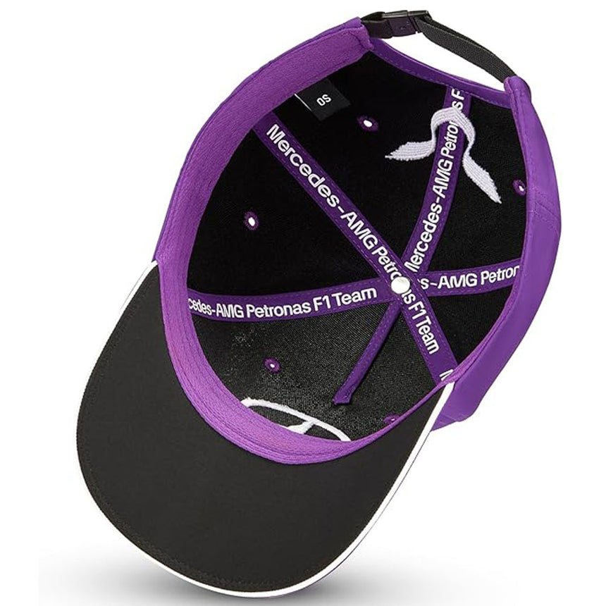 Mercedes AMG Petronas F1 Team Kids Lewis Hamilton Kids BB Cap | Purple