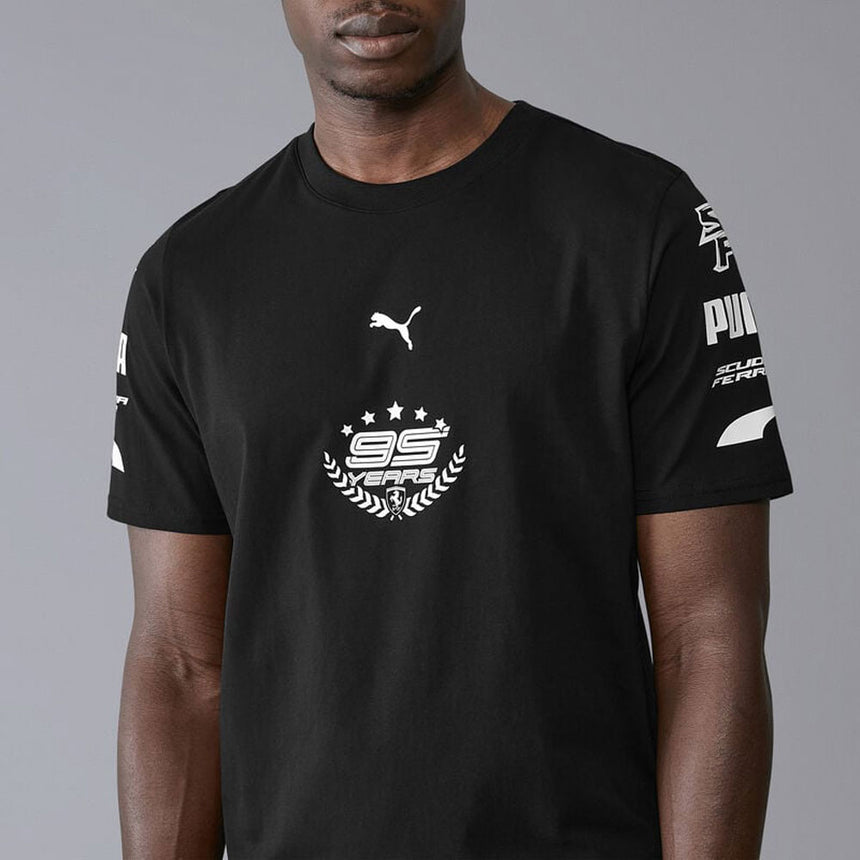 Scuderia Ferrari F1 Team Black Fanwear Graphic Tee Shirt