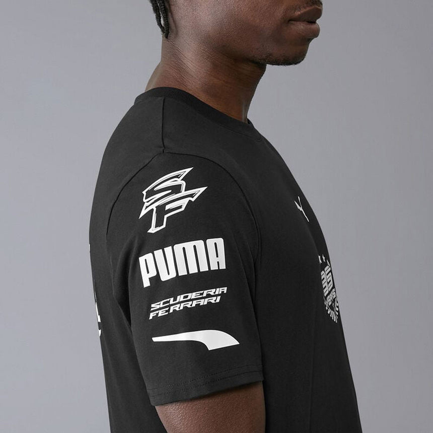 Scuderia Ferrari F1 Team Black Fanwear Graphic Tee Shirt