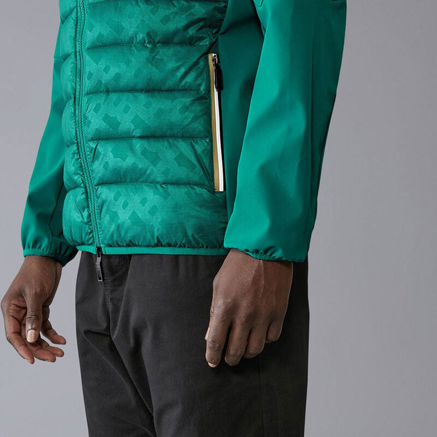 Aston Martin F1 Team Green 2024 Hybrid Padded Softshell Jacket